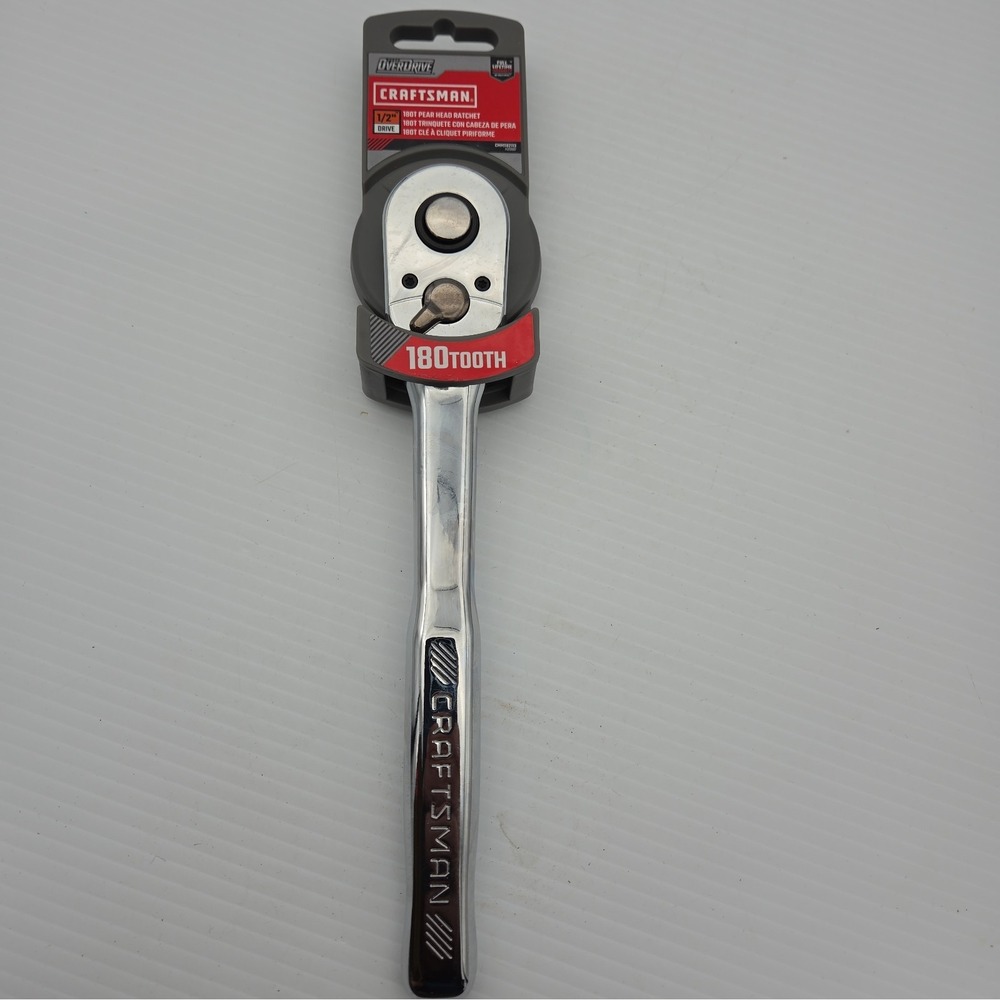 Craftsman CMMT82113 1/2" Drive Gunmetal Chrome 180 Tooth Quick Release Ratchet !